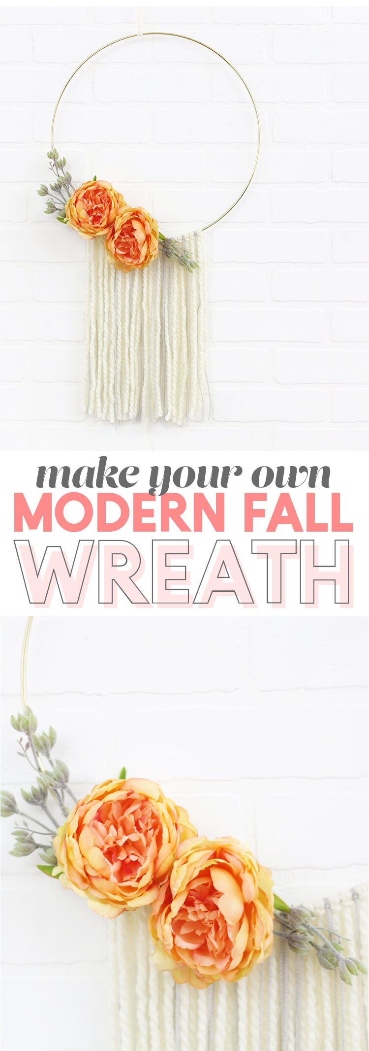 Round Floral Wreath and Tassel Wall Décor