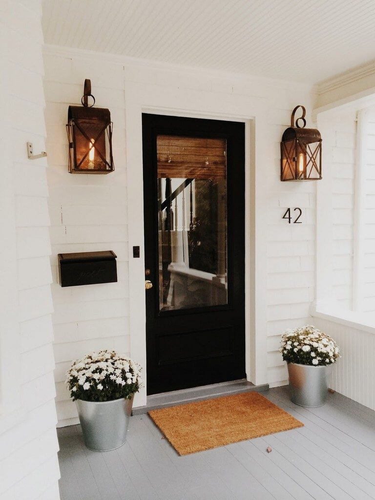 Minimalist Black Front Door