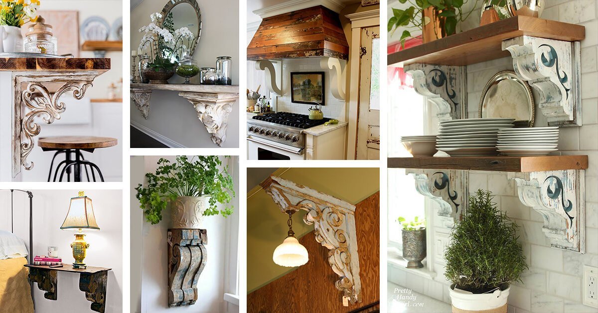 Featured image for “37 Creative Ideas for Decorating with Rustic Corbels”