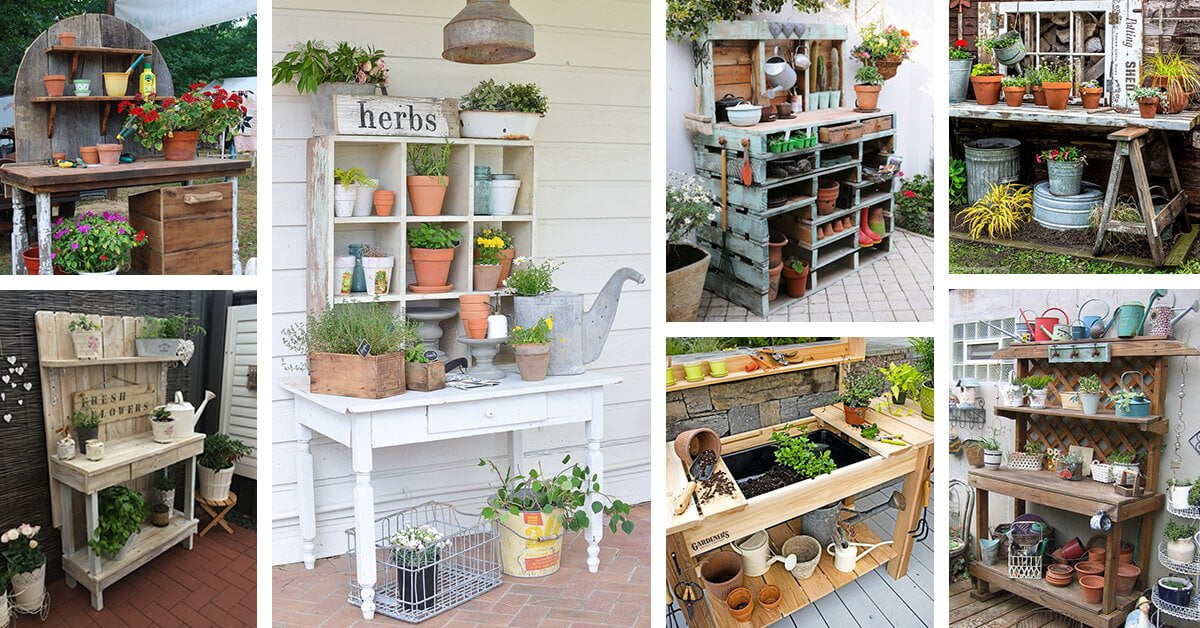 Featured image for “27 Creative Potting Bench Ideas to Make Gardening More Fun”