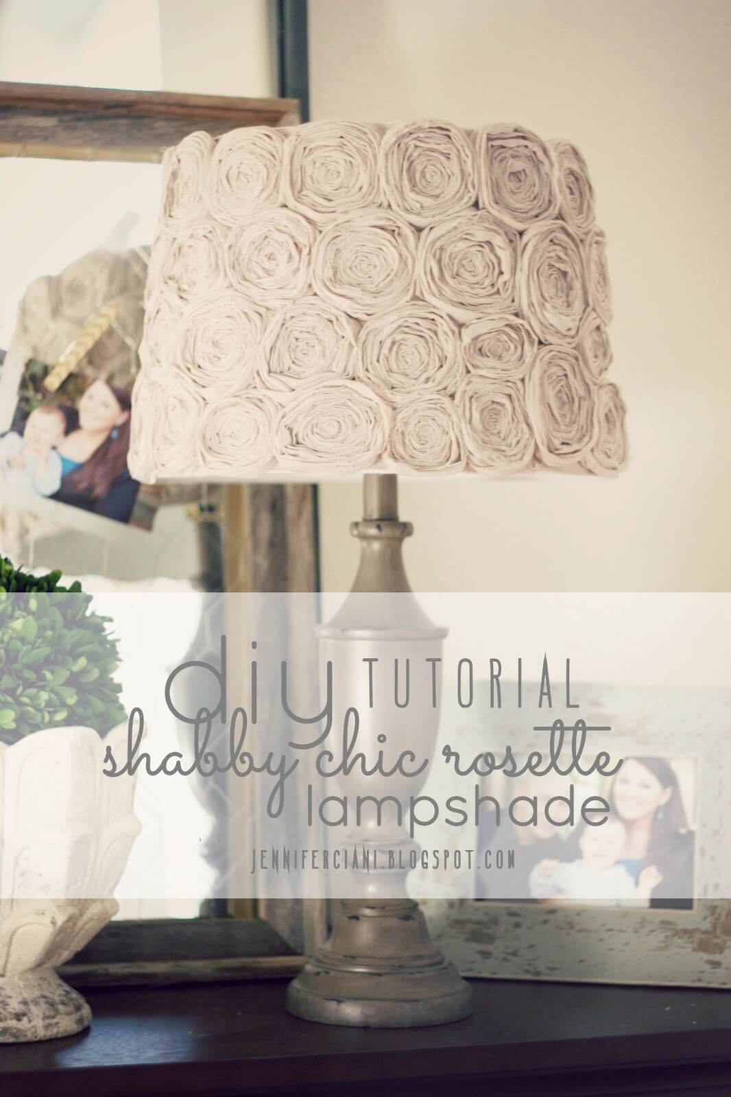 Make Your Own Pretty Rosette Lampshade