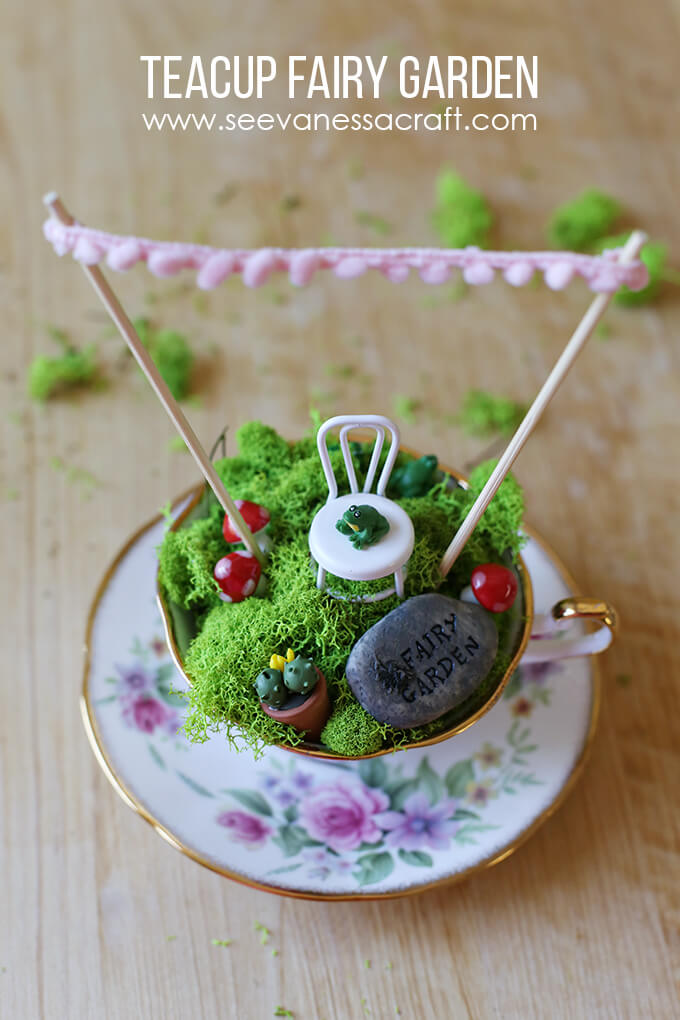 China Teacup with Solitary Fairy Seat