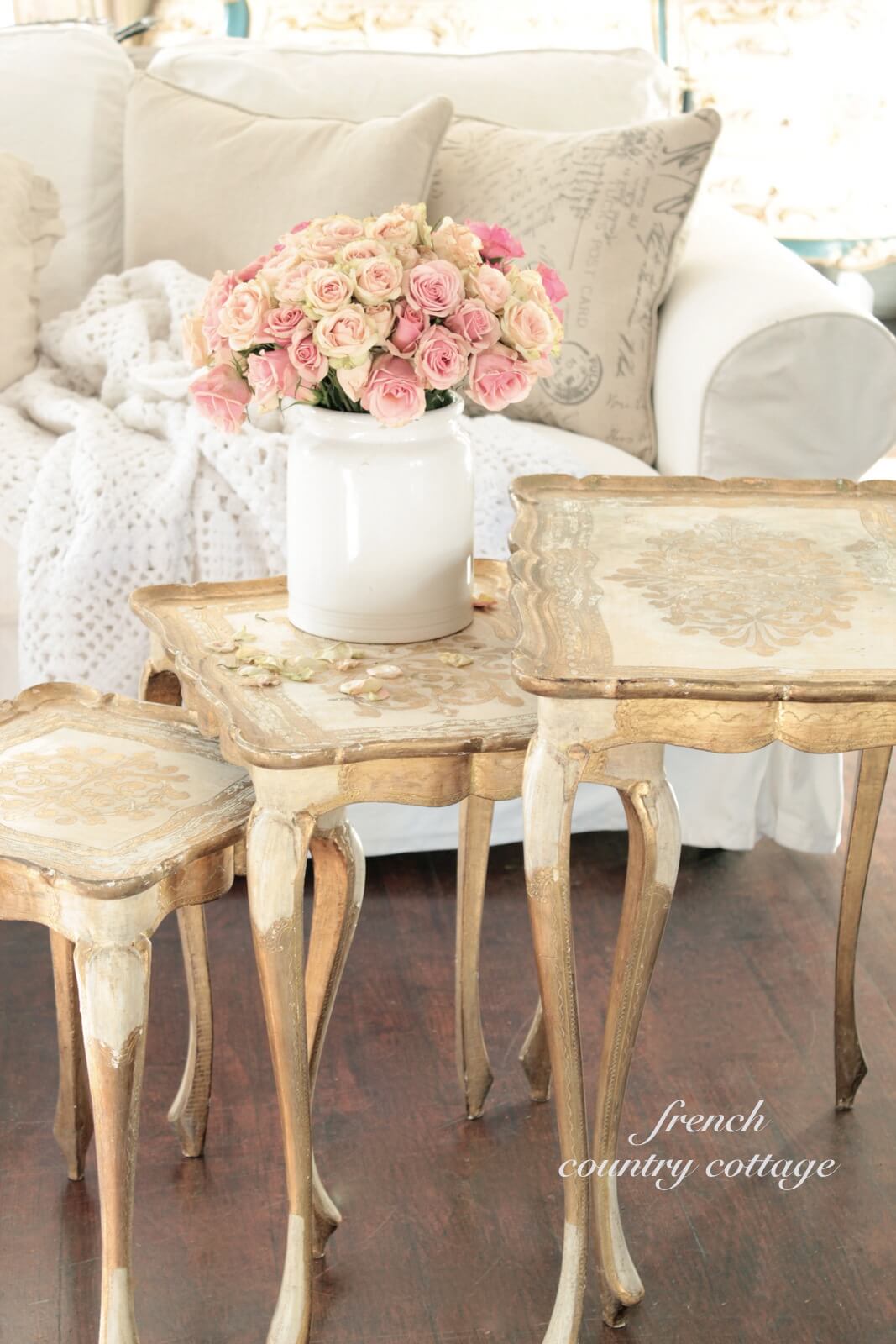 French Country Style Nesting Tables