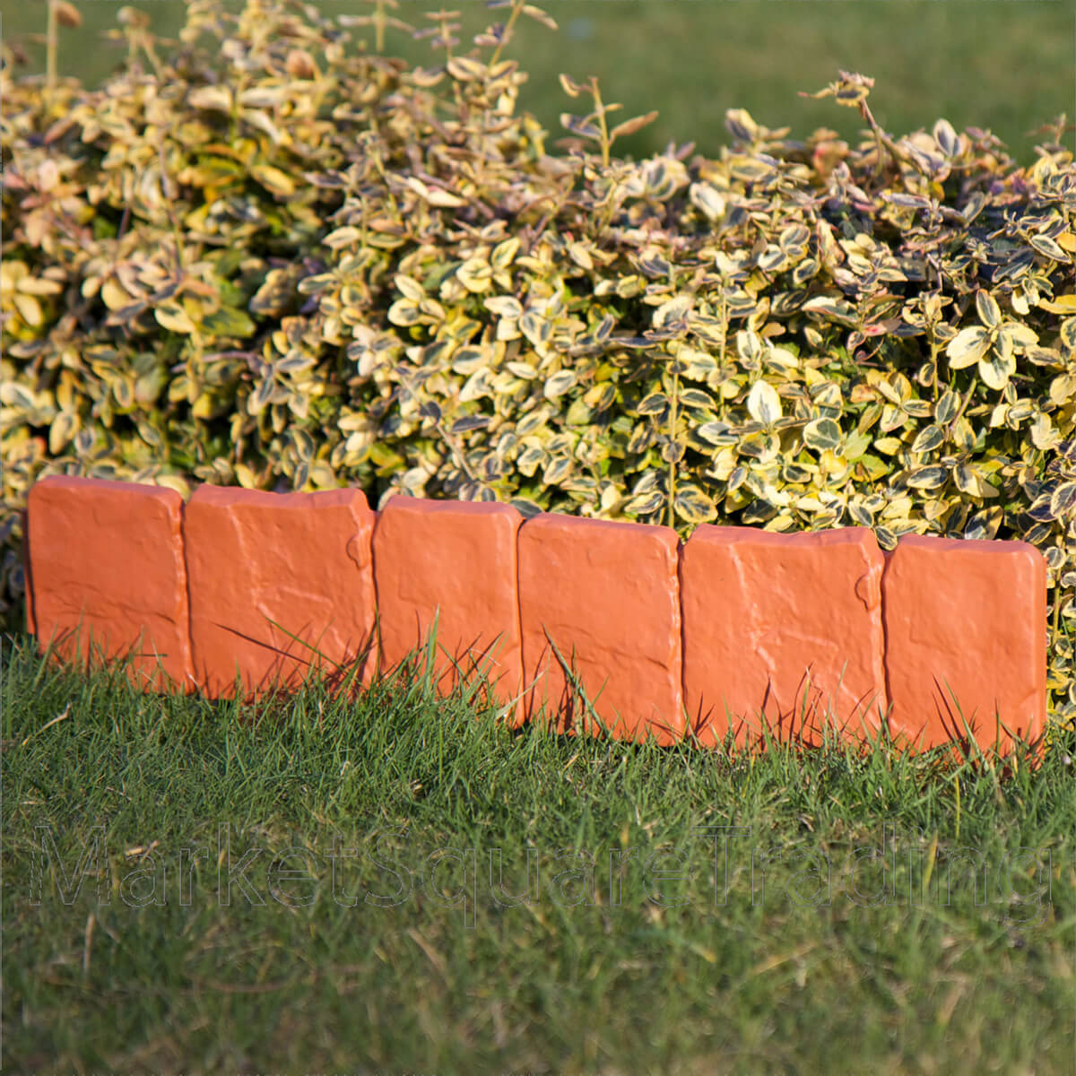 Finished Brick Short Garden Wall