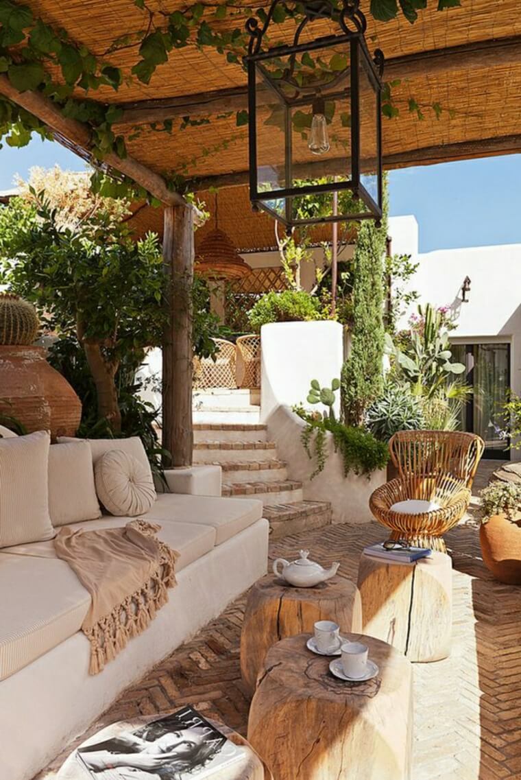 Rustic Southwestern Style Outdoor Living Space