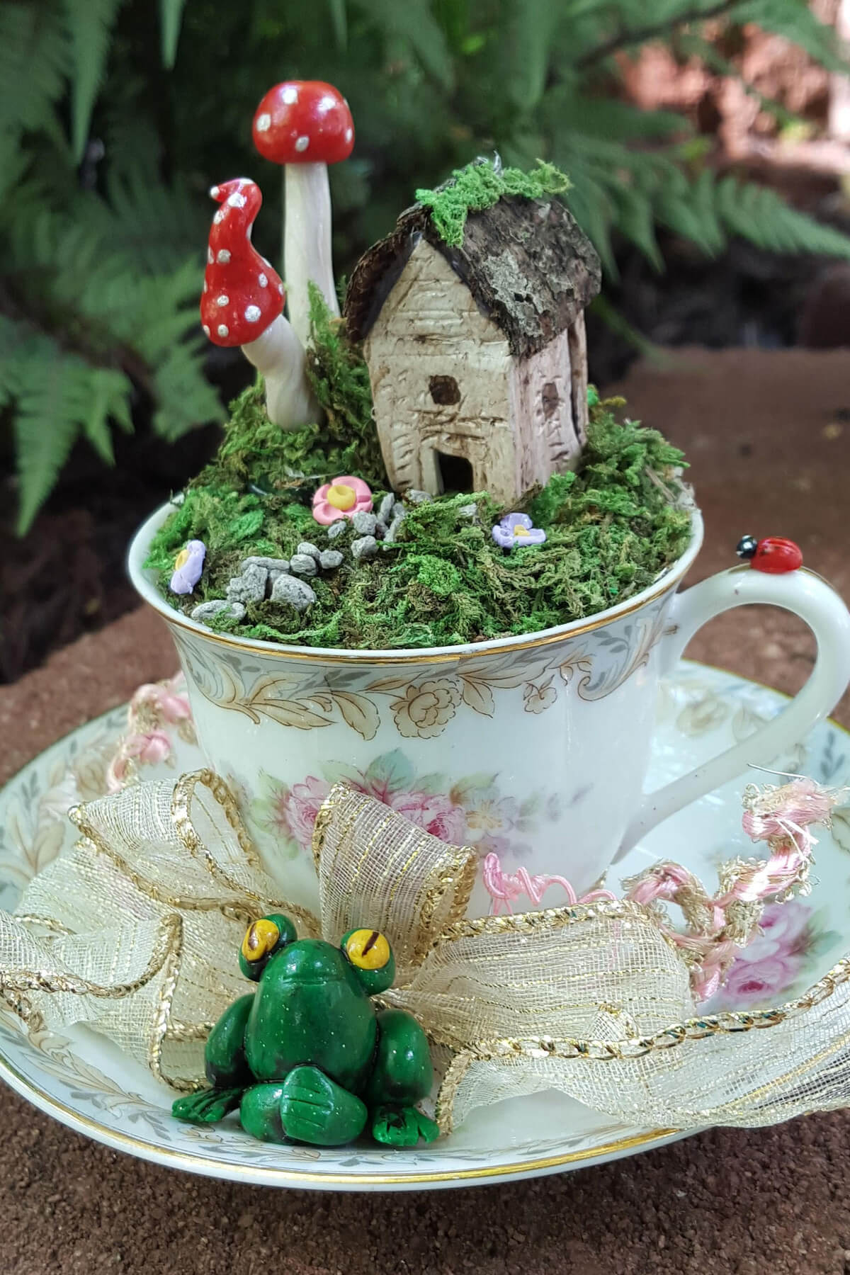 Toadstool Forest, Flower Garden, and Cabin