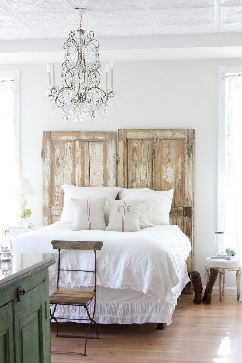 Reuse Old Doors as a Headboard