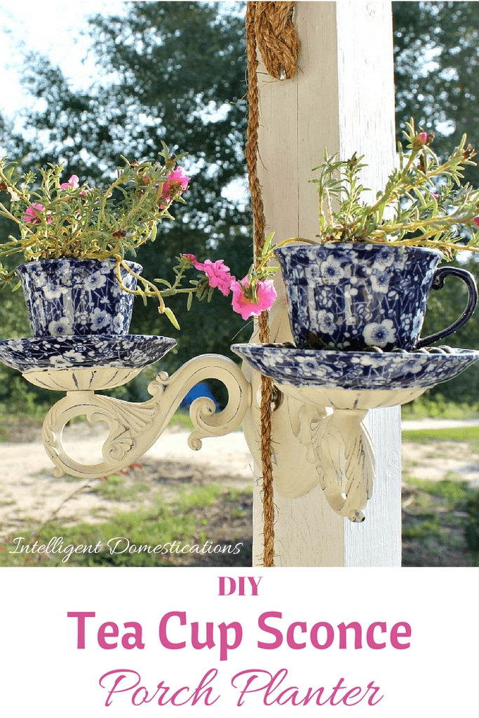 Make Your Own Teacup Sconce Planters