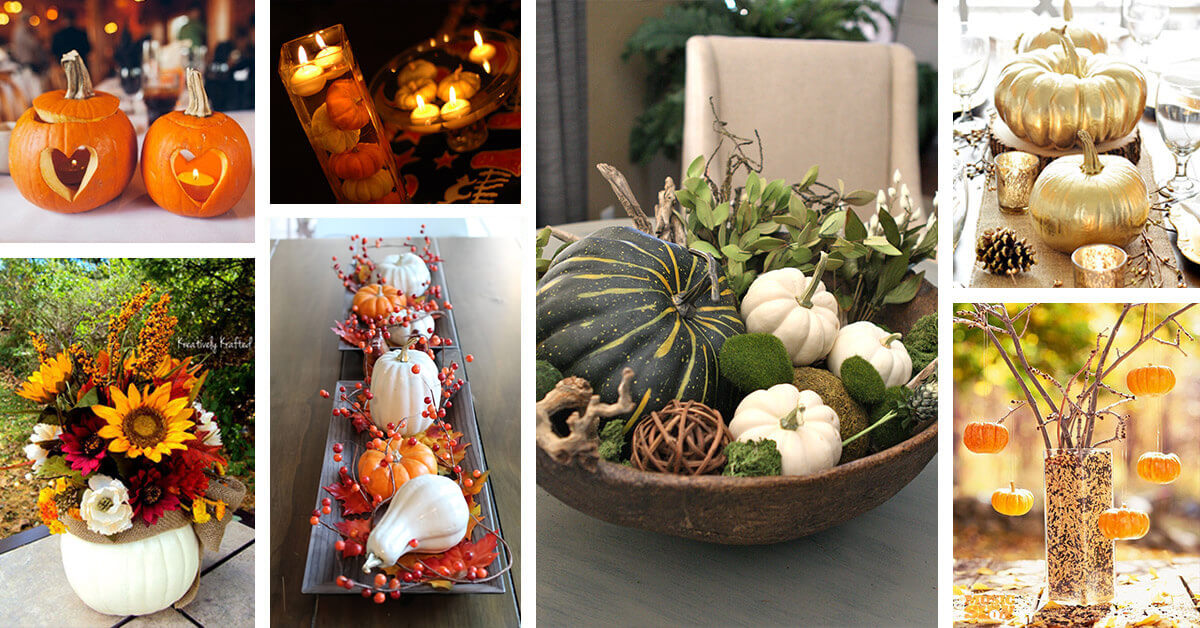 Featured image for “32 Lovely Pumpkin Centerpiece Ideas for Your Holiday Table”