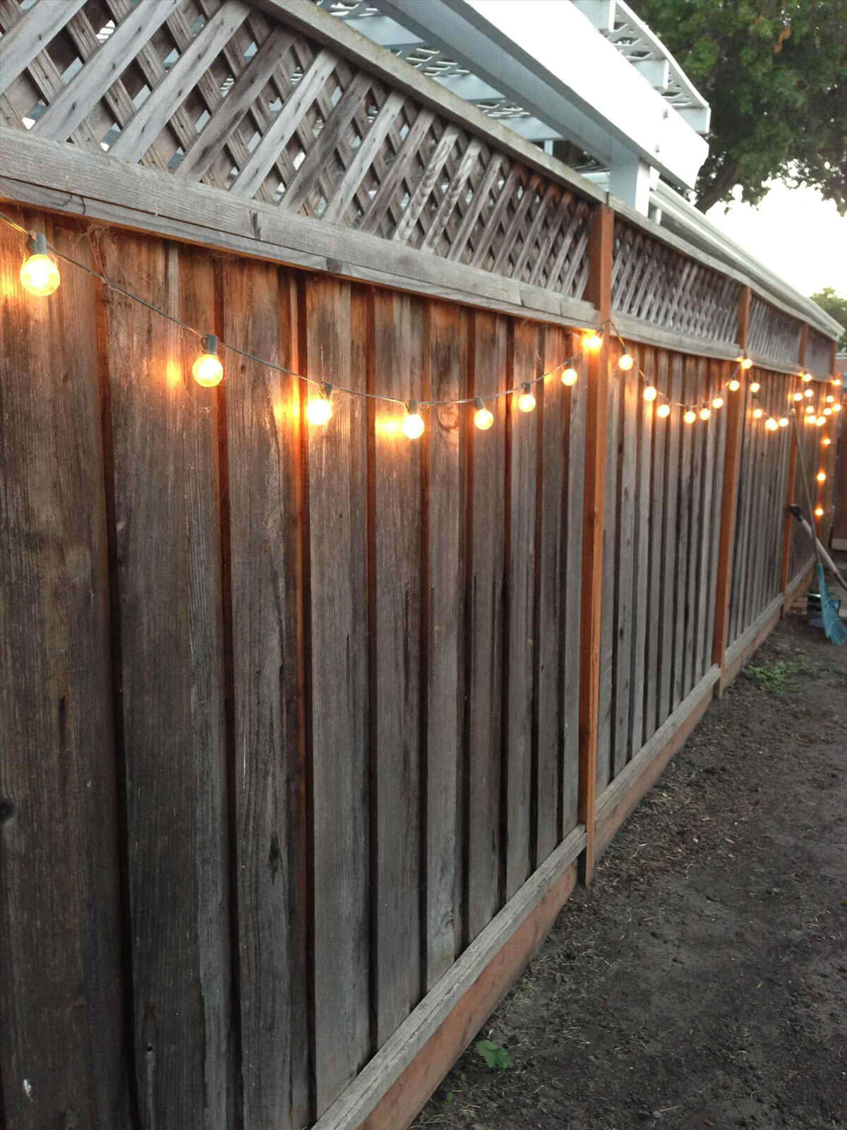 String Pretty Globe Lights Along Your Fence