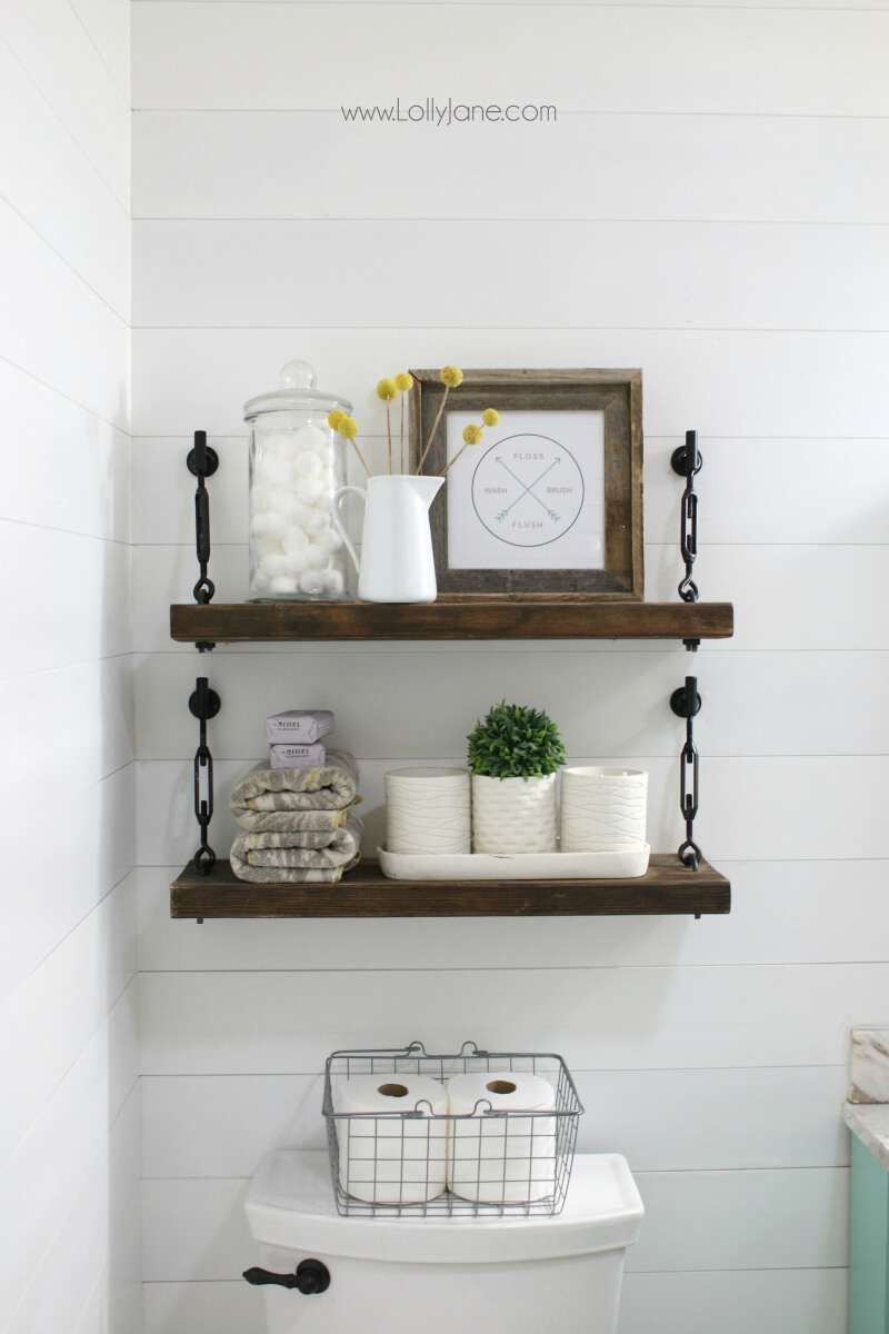 Hanging Wall Shelf for the Bathroom