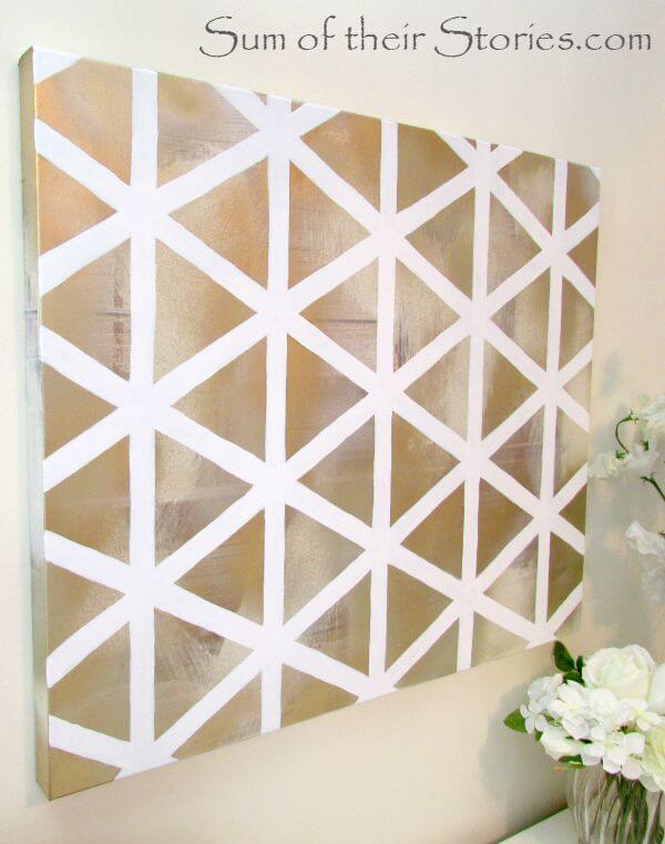 Easy DIY Geometric Wall Art