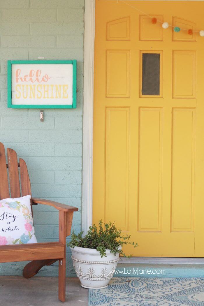 Sunshine Door Brightens Summer House