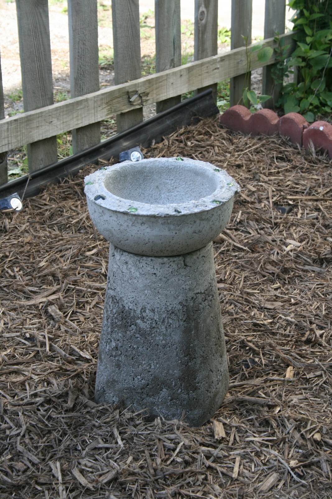 DIY Bird Baths with Poured Concrete