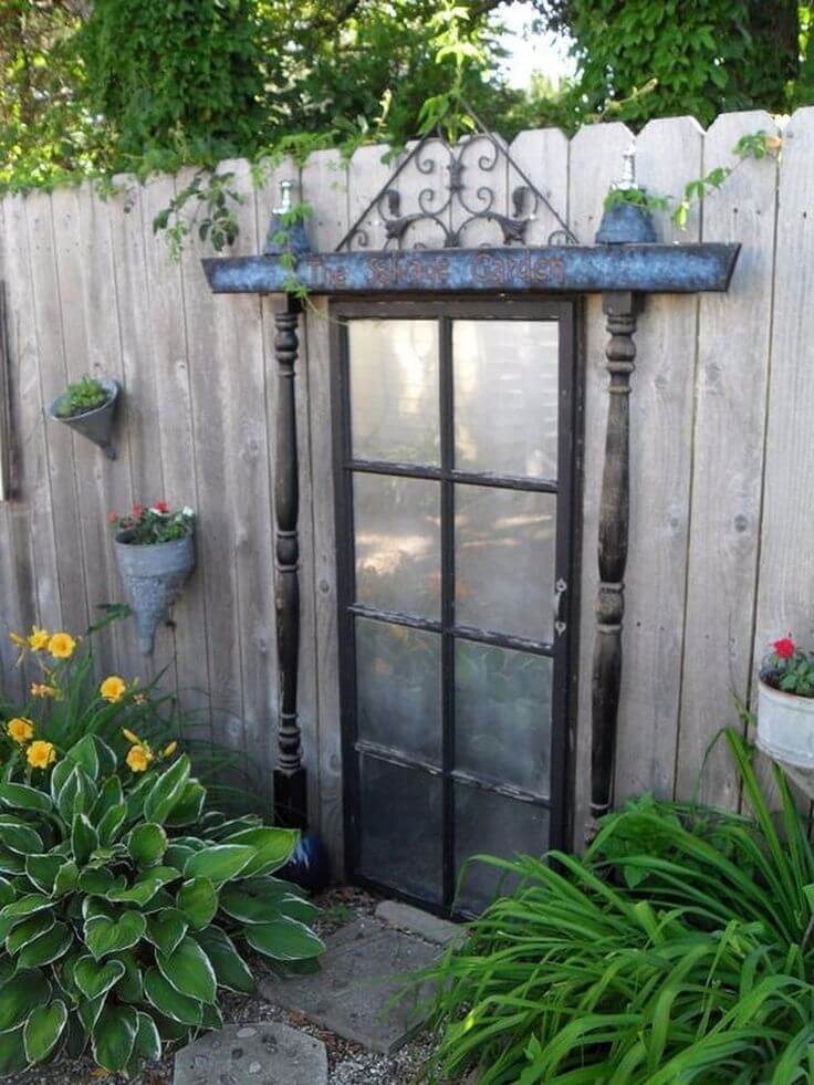 Mirrored Door with Metal Lintel