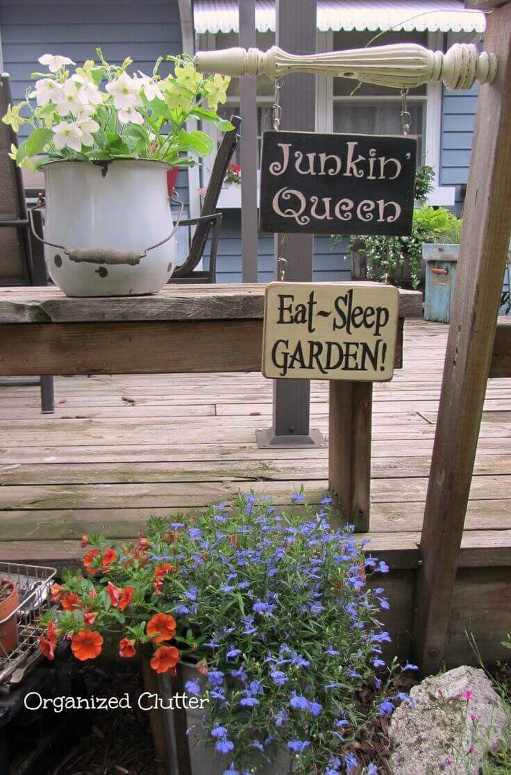 A Garden Sign with Personality