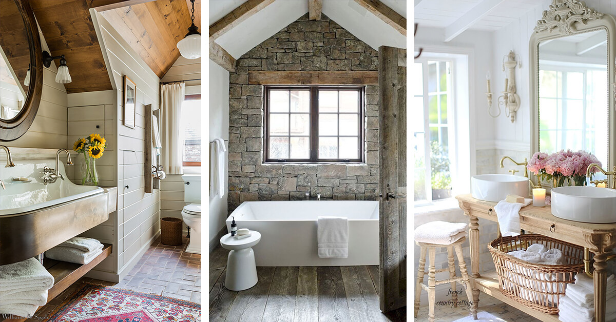 Featured image for “30 Wonderful Cottage Style Bathroom Ideas for a Charming and Relaxing Space”