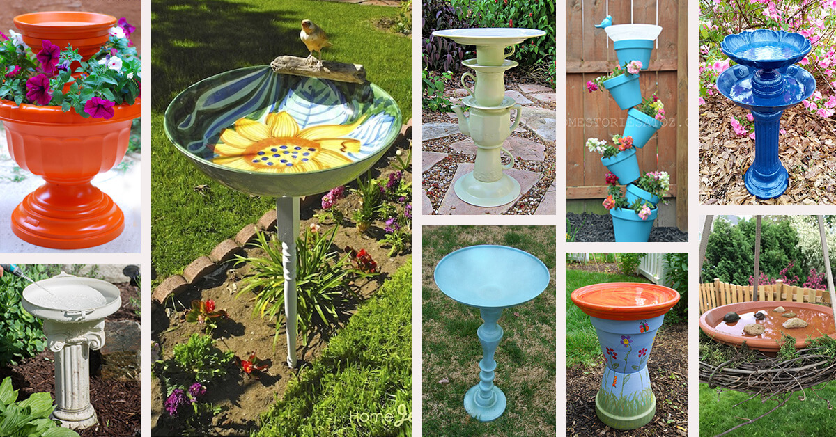 Featured image for “24 DIY Bird Bath Ideas that are Easy and Cute”