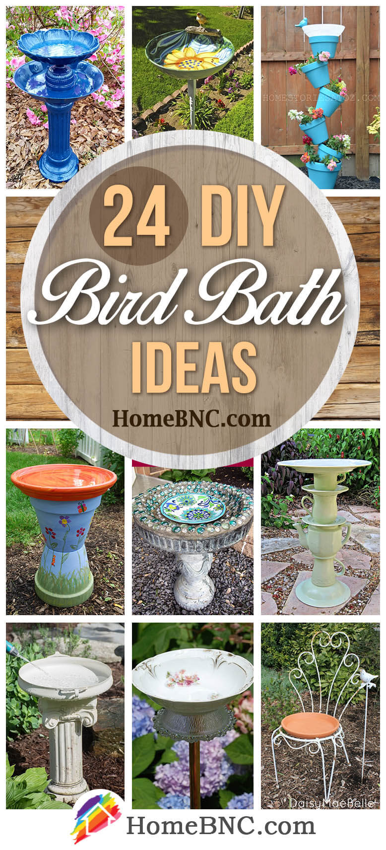 DIY Bird Bath Ideas