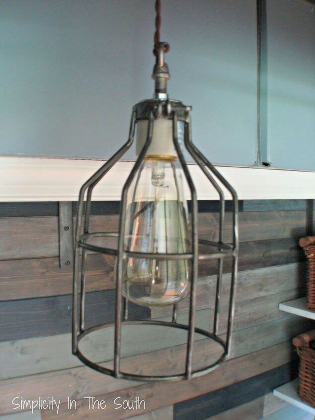 Metal Cage Lighting with Edison Bulbs