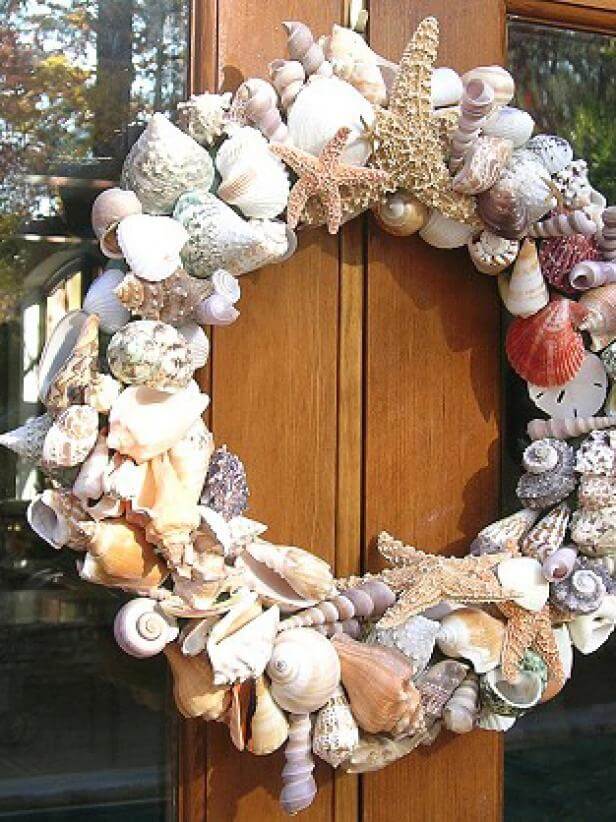 Bountiful Seashell Wreath for your Door