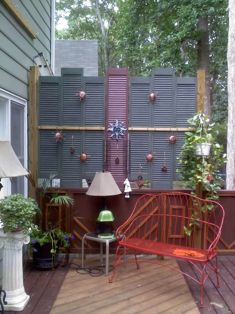 Garden Wall Display with Hanging Suns