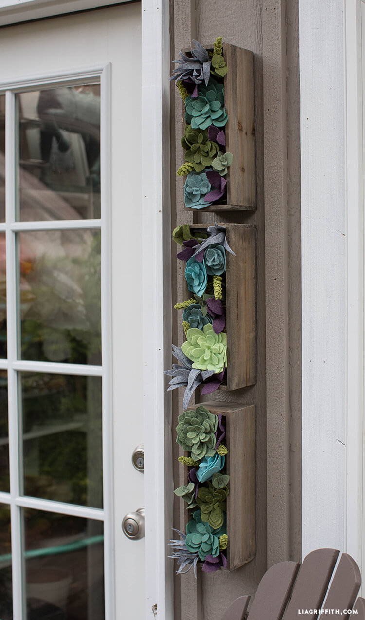 Vertical Shadow Box Wall Planters