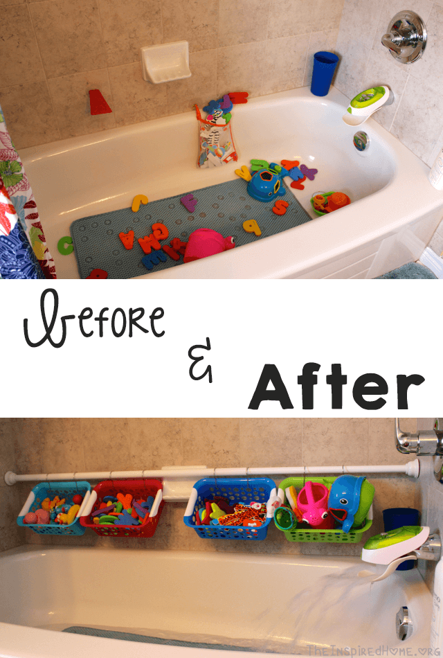 Quick and Easy Bath Toy Organizer