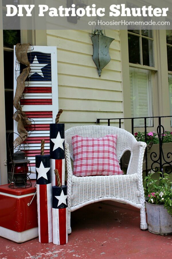 Festive Fourth of July Shutters