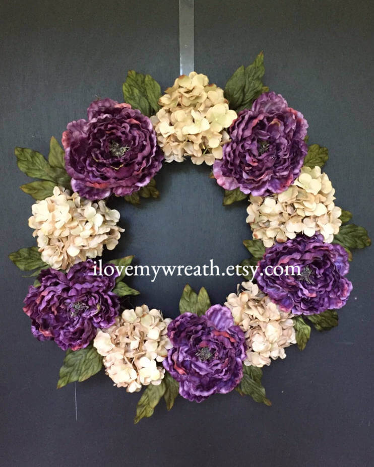 Gorgeous Hydrangea Wreath for a Fantastic First Impression