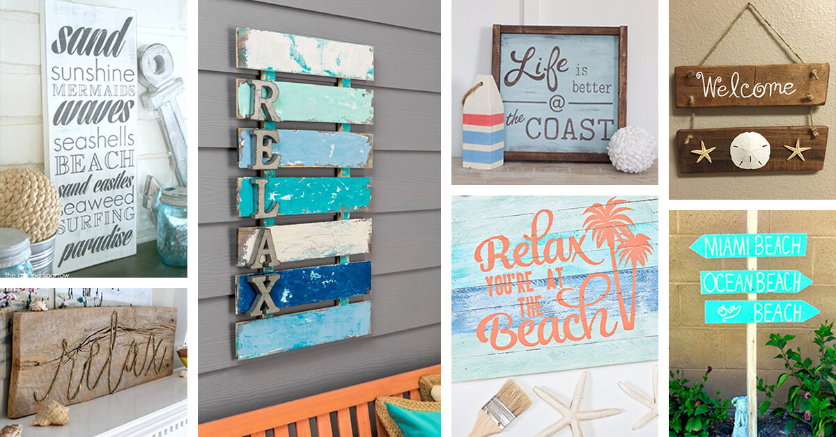 Featured image for “45+ Cool Beach Themed Wooden Signs to Give You a Seaside Feeling”