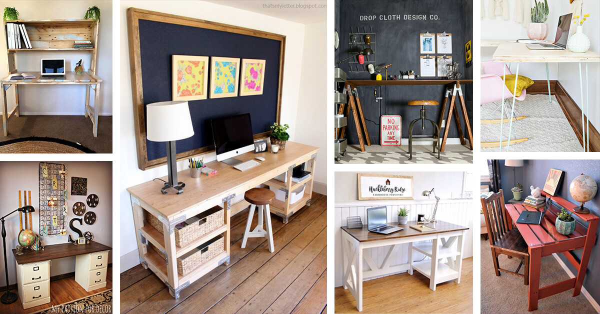 Featured image for “25+ Budget-friendly DIY Desk Ideas to Make a Truly Great Workspace”