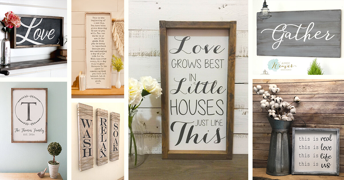 Featured image for “40+ Adorable and Modern Farmhouse Sign Ideas You’ll Fall In Love With”