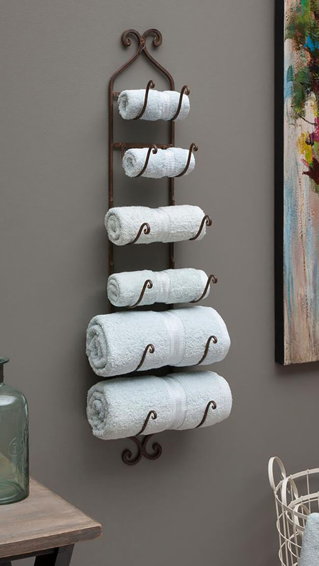 Pyramid Coat Rack Floating Towel Storage