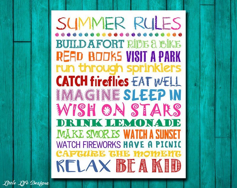 Summer Bucket List Art