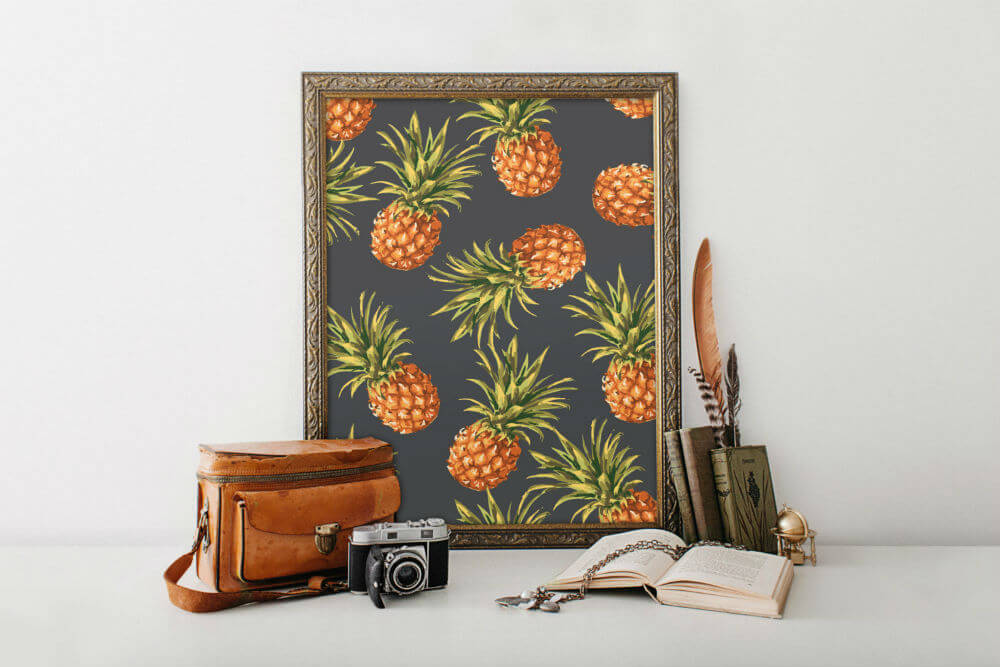 Fun Kitchen Pineapple Print