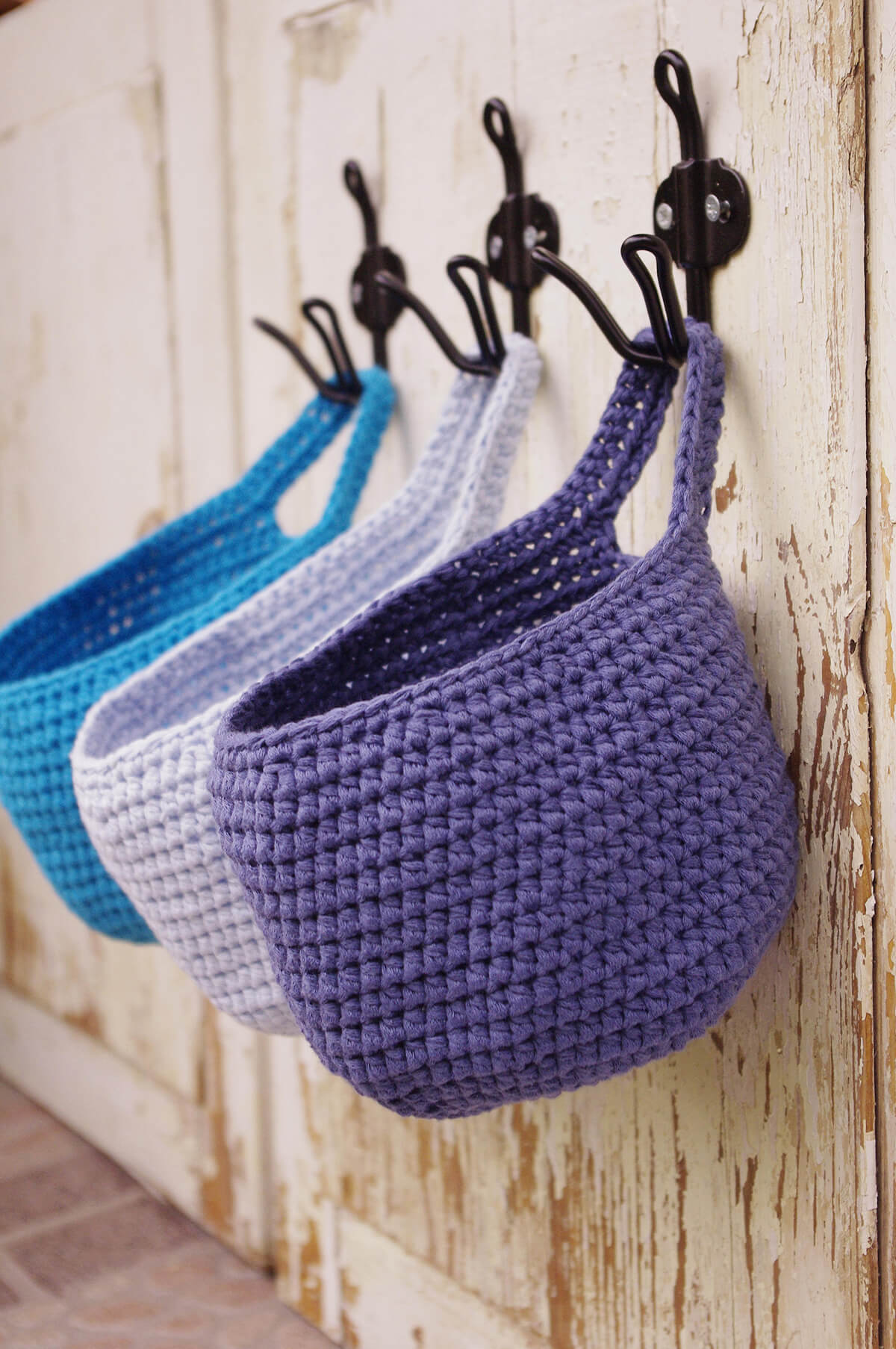 Coat Rack and Crochet Basket