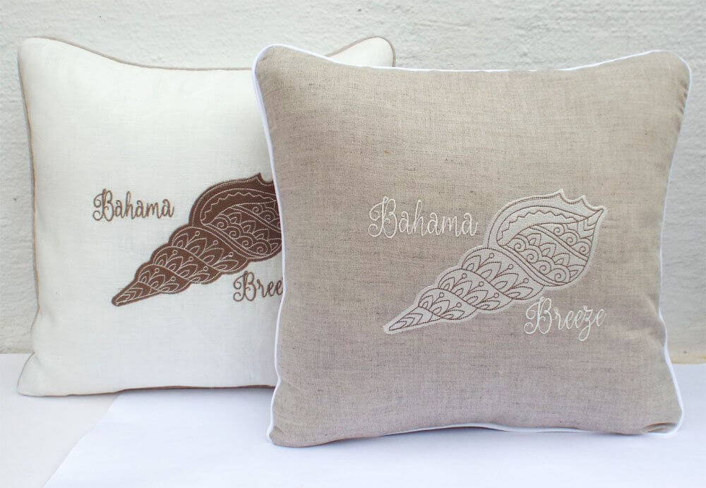 Customizable Sea Shell Pillow