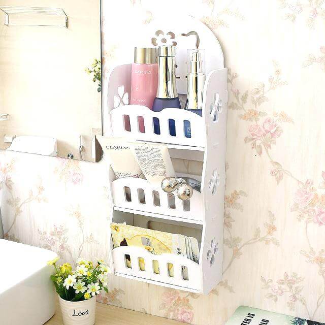 Simple Enclosed Shelf for Tiny Bathrooms