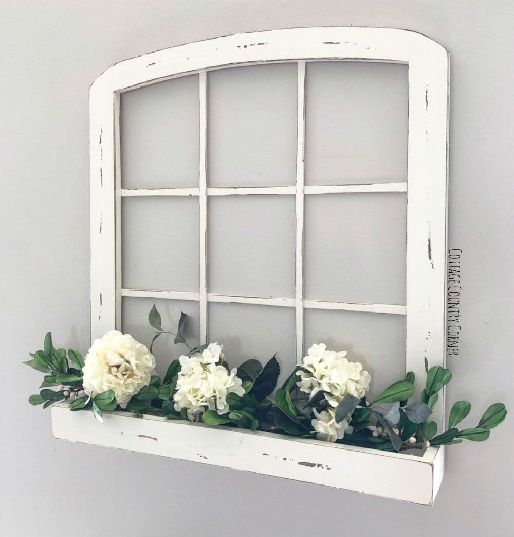 Arched Window with a Planter Box