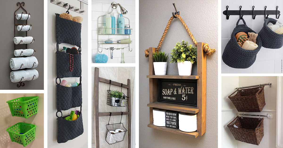 Featured image for “45+ Hanging Bathroom Storage Ideas for Maximizing Your Bathroom Space”
