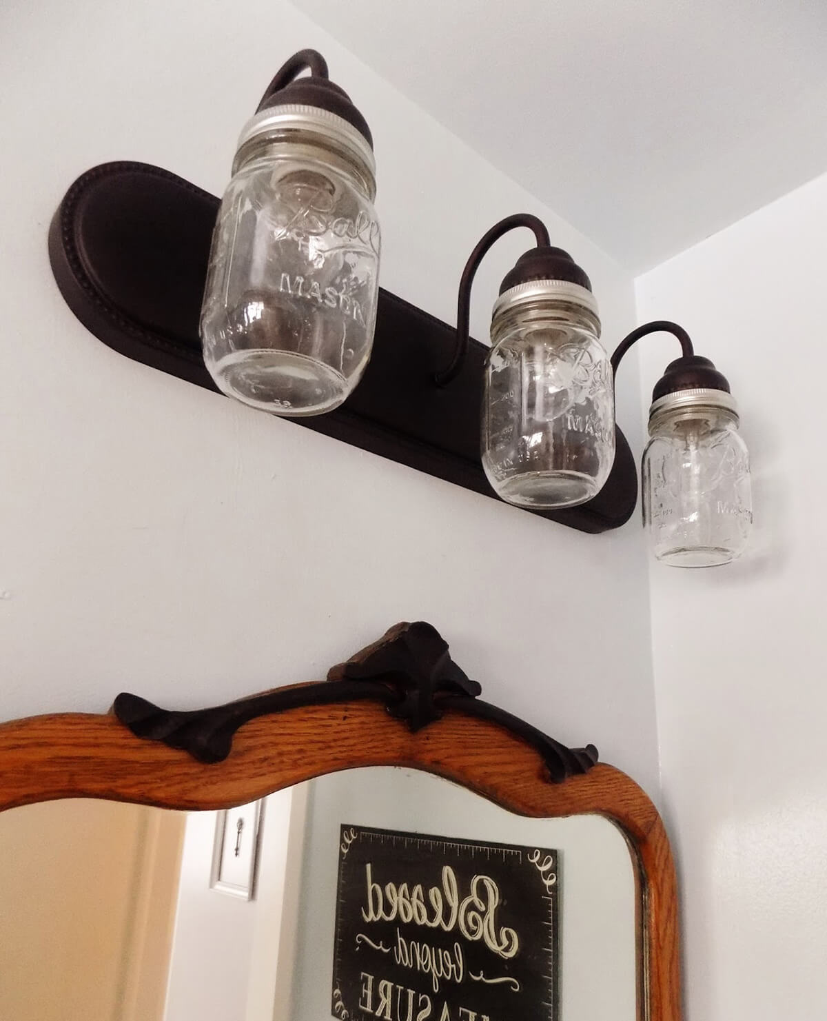 Triple Bulb Industrial Themed Overhead Lamp