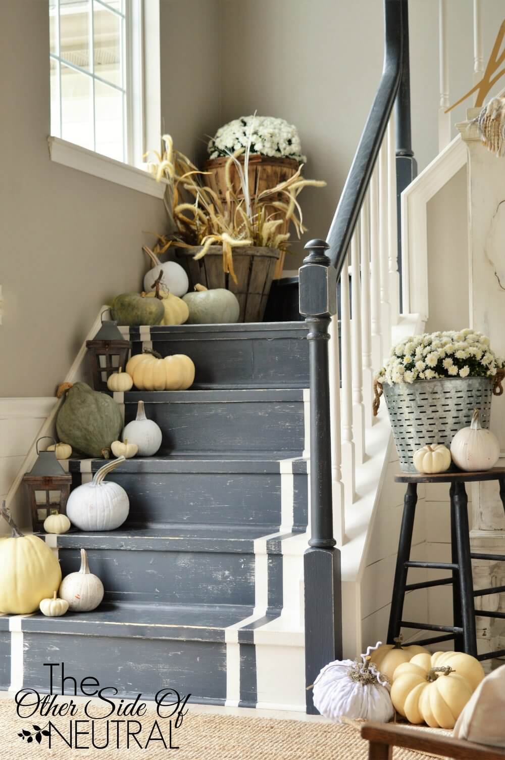 Organic Decorations on the Stairs