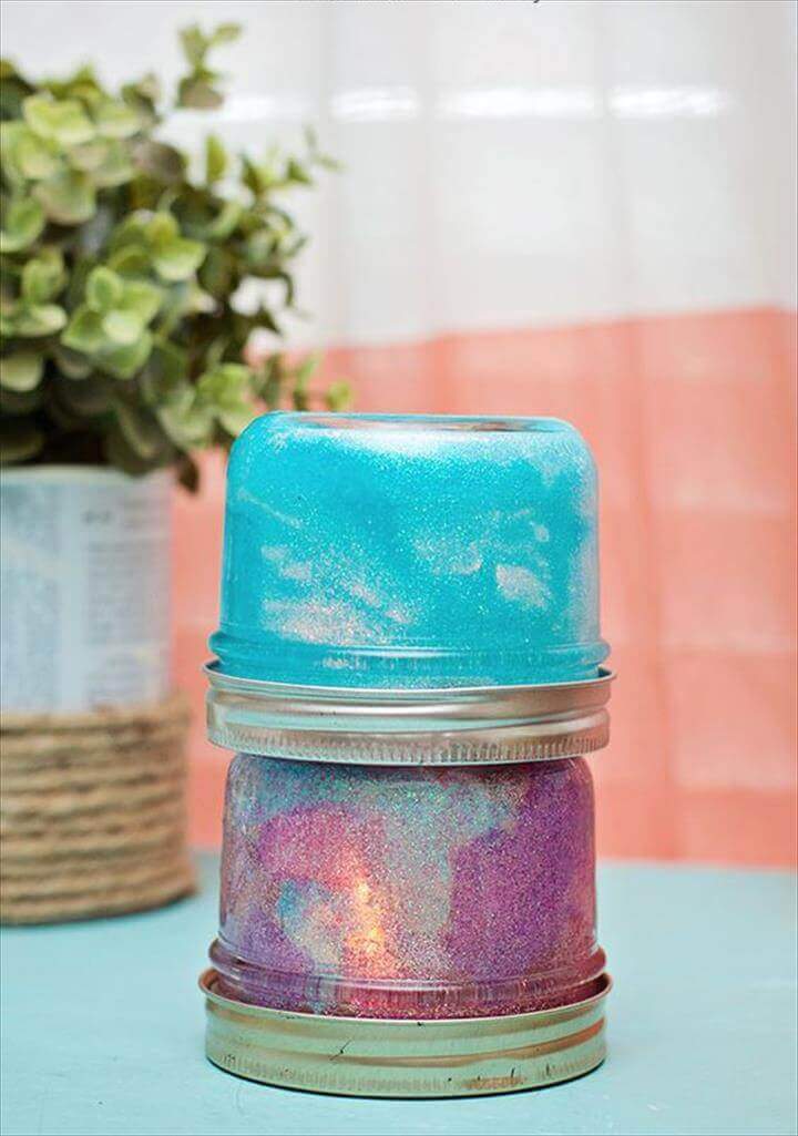 Cute Mini Glitter Stacking Lamps