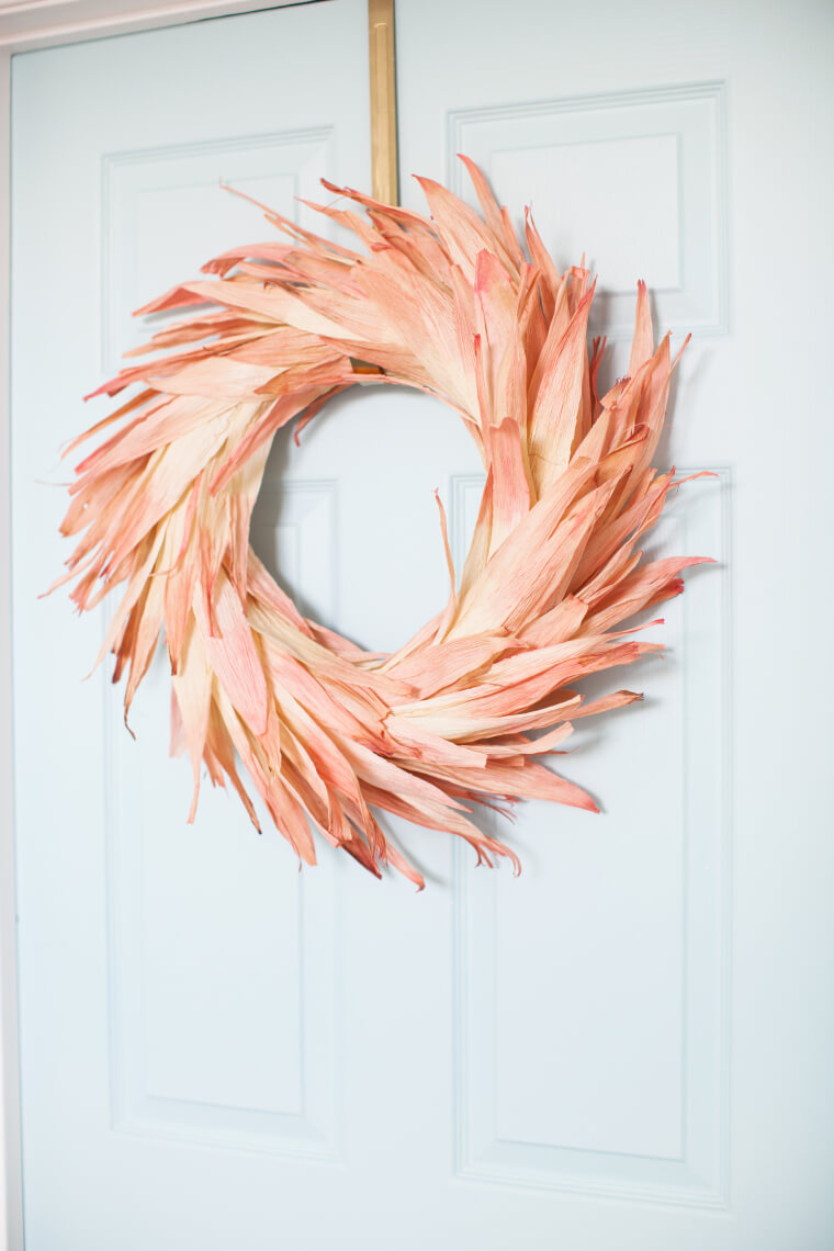 Dyed Corn Husks a Wreath Does Make