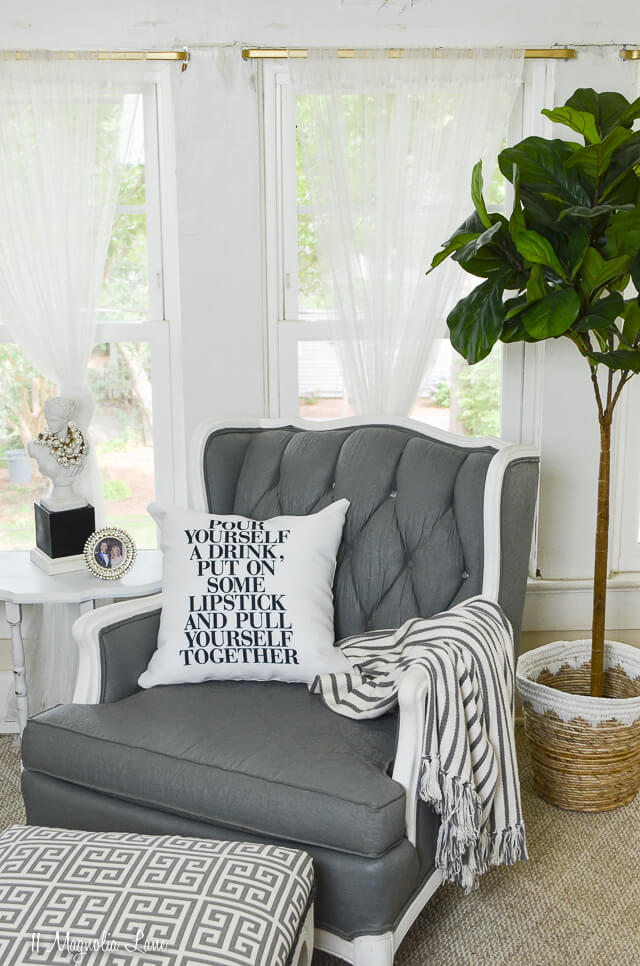 White Printed Plush Throw Pillows