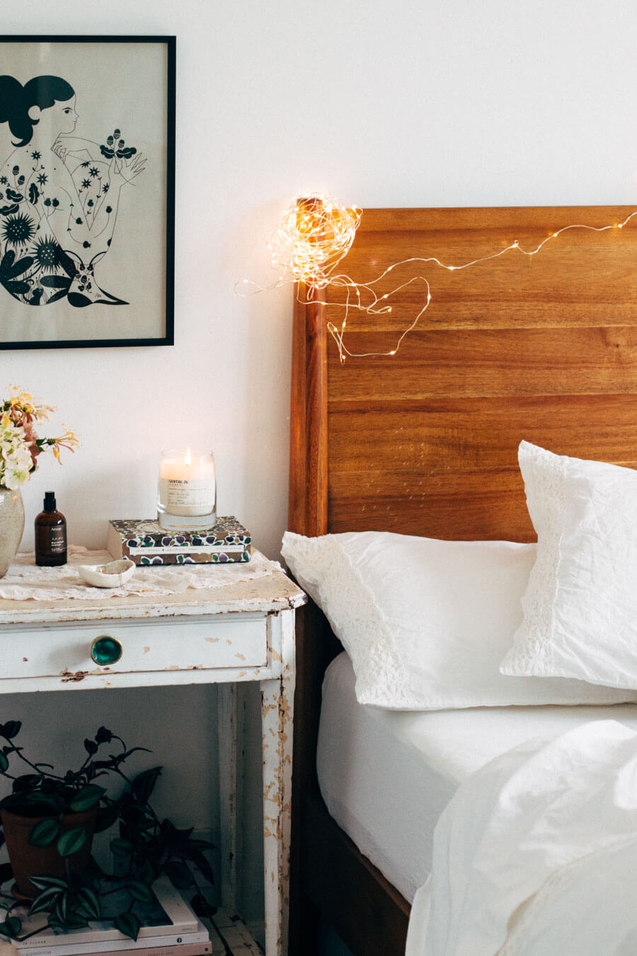 Fairy Lights on the Bedpost