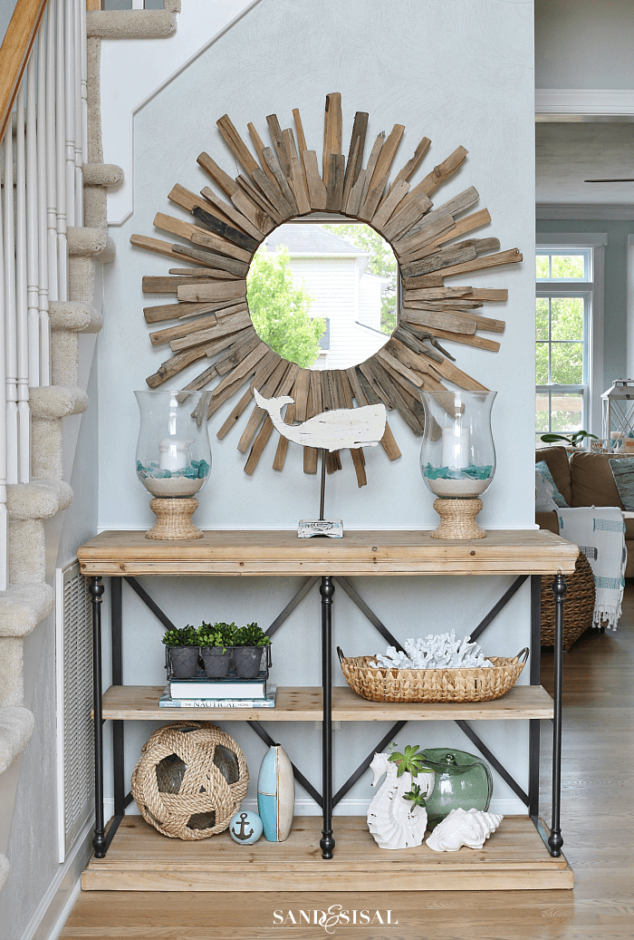 Rustic Sunburst in the Entry Hall