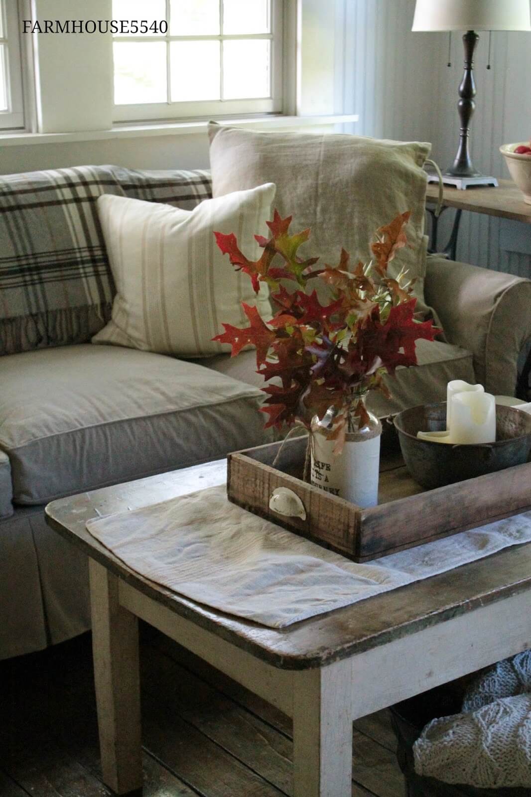 Repurposed Drawer with Lovely Fall Colors