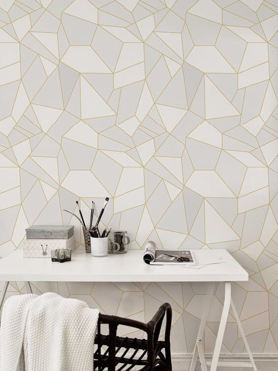 Triangles Peel and Stick Reusable Wallpaper